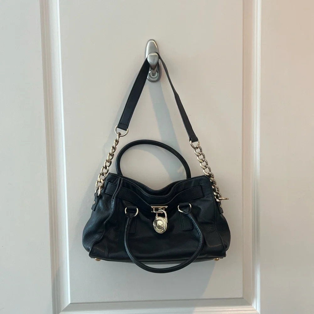 Michael Kors Black Leather Handbag